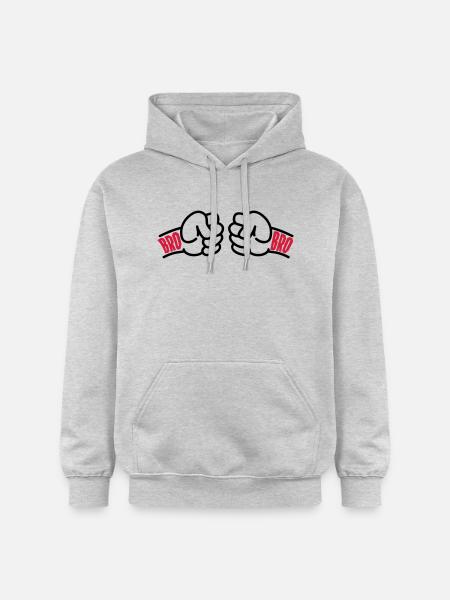 Brothers for Life Logo - Sweat à capuche Softstyle® Gildan Unisexe - gris clair chiné