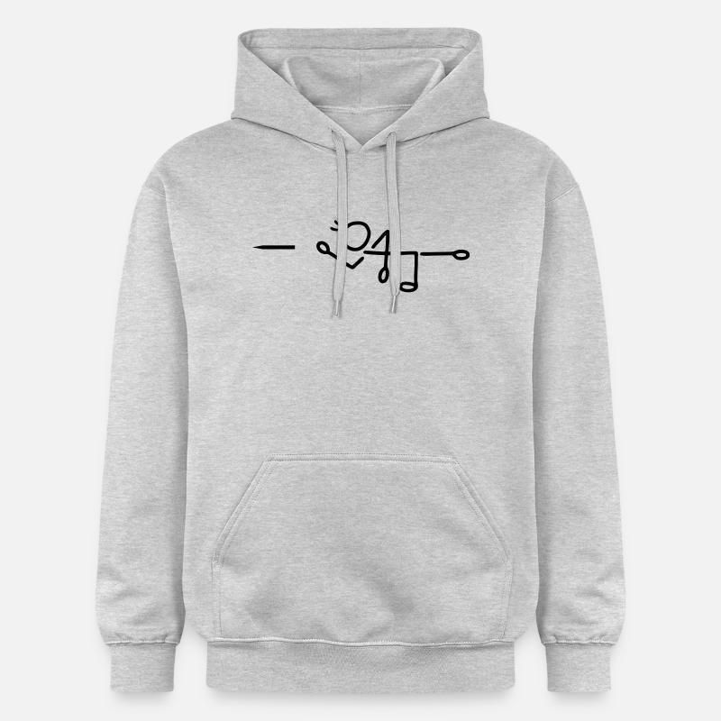 Pfeil werfen - Dart - Gildan Unisex Softstyle® Midweight Hoodie - Hellgrau meliert