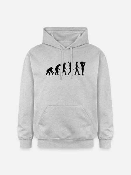 Evolution Movie - Sweat à capuche Softstyle® Gildan Unisexe - gris clair chiné