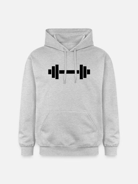 hantel - Gildan Unisex Softstyle® Midweight Hoodie - Hellgrau meliert