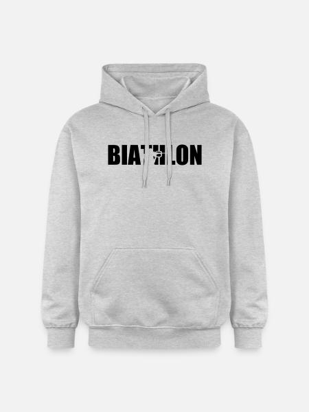 Biathlon - Sweat à capuche Softstyle® Gildan Unisexe - gris clair chiné