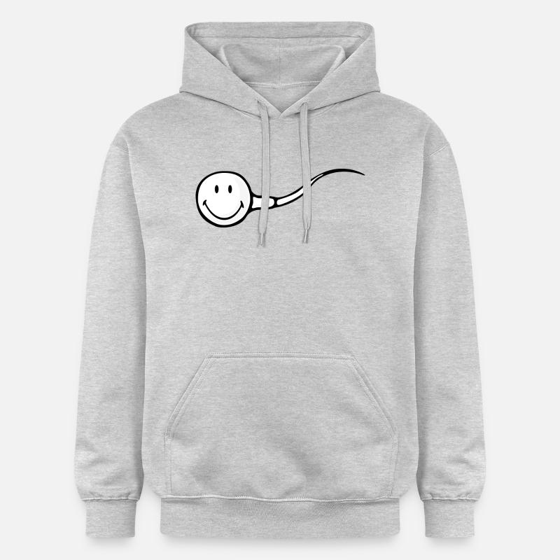 Smiley Sperm - Gildan Unisex Softstyle® Midweight Hoodie - light heather grey