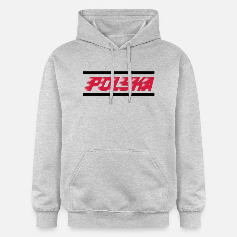 polska_2 - Sweat à capuche Softstyle® Gildan Unisexe - gris clair chiné