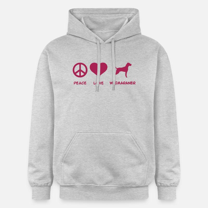 Weimaraner - Sweat à capuche Softstyle® Gildan Unisexe - gris clair chiné