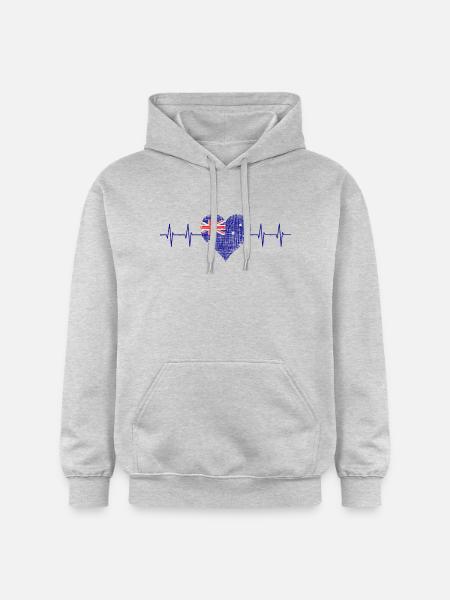 Australia, Down Under - Gildan Unisex Softstyle® Midweight Hoodie - Hellgrau meliert