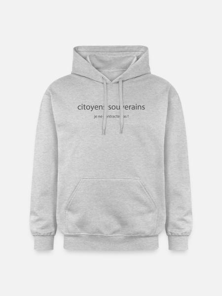 jenecontractepas2 - Sweat à capuche Softstyle® Gildan Unisexe - gris clair chiné