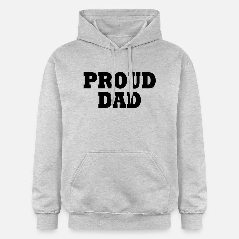 Proud dad - Sweat à capuche Softstyle® Gildan Unisexe - gris clair chiné
