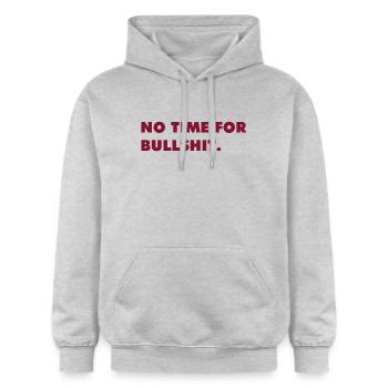 No Time for Bullshit - Gildan Unisex Softstyle® Midweight Hoodie - light heather grey - Front - Liana (172cm) & Jaron (178cm)
