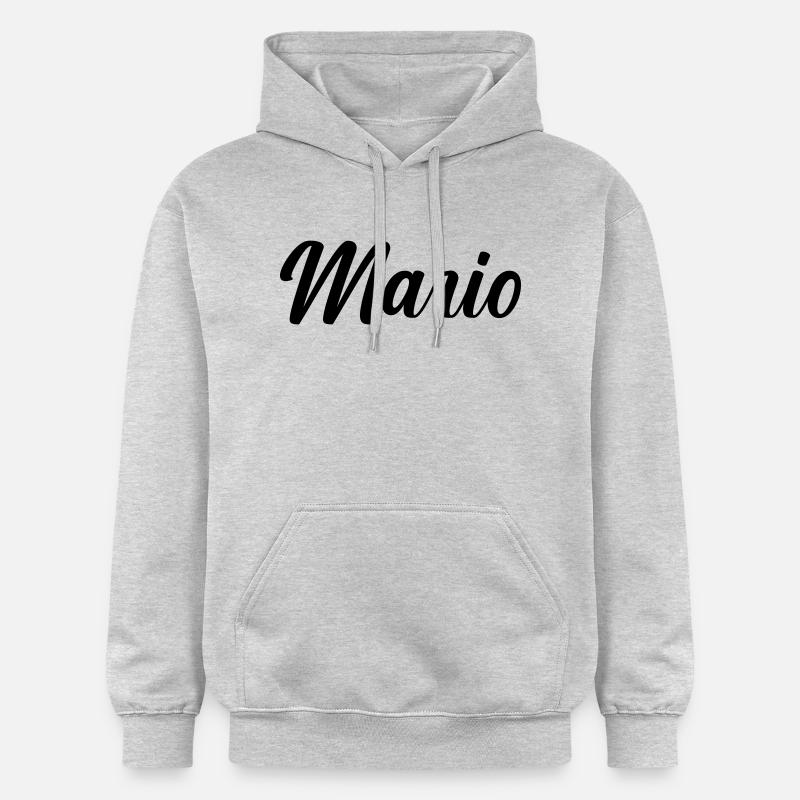 Mario - Sweat à capuche Softstyle® Gildan Unisexe - gris clair chiné