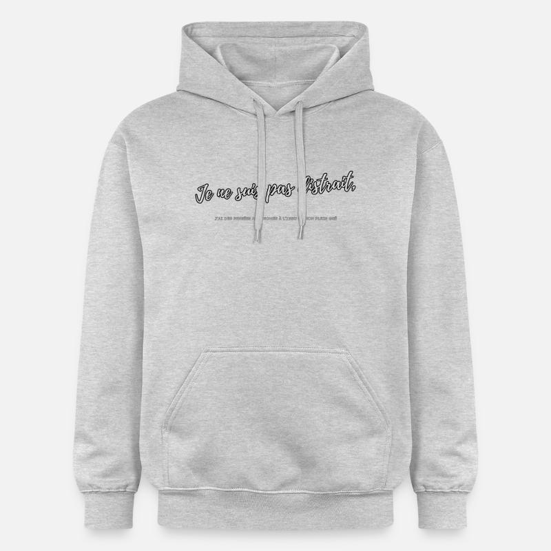 Distrait - Sweat à capuche Softstyle® Gildan Unisexe - gris clair chiné