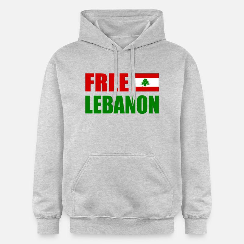 free lebanon - libanon - Sweat à capuche Softstyle® Gildan Unisexe - gris clair chiné