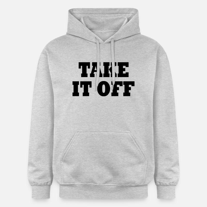 Take it off - Sweat à capuche Softstyle® Gildan Unisexe - gris clair chiné