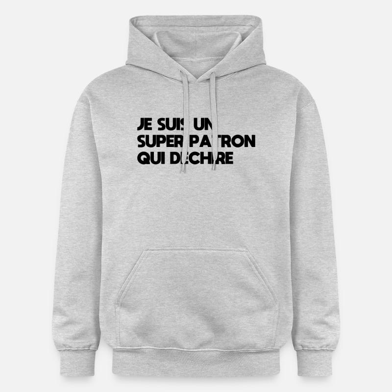 PATRON QUI DÉCHIRE - Sweat à capuche Softstyle® Gildan Unisexe - gris clair chiné