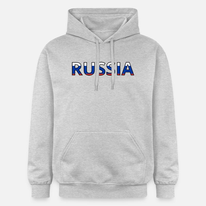 Drapeau Russia - Sweat à capuche Softstyle® Gildan Unisexe - gris clair chiné