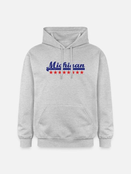 michigan - Gildan Unisex Softstyle® Midweight Hoodie - light heather grey