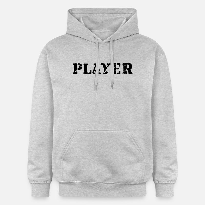 Player - Sweat à capuche Softstyle® Gildan Unisexe - gris clair chiné