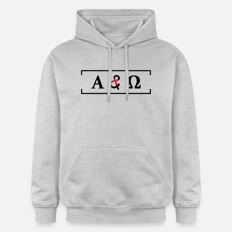 A & O - Sweat à capuche Softstyle® Gildan Unisexe - gris clair chiné