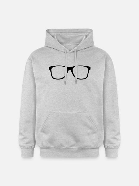 Brille *Motiv 2* - Gildan Unisex Softstyle® Midweight Hoodie - Hellgrau meliert