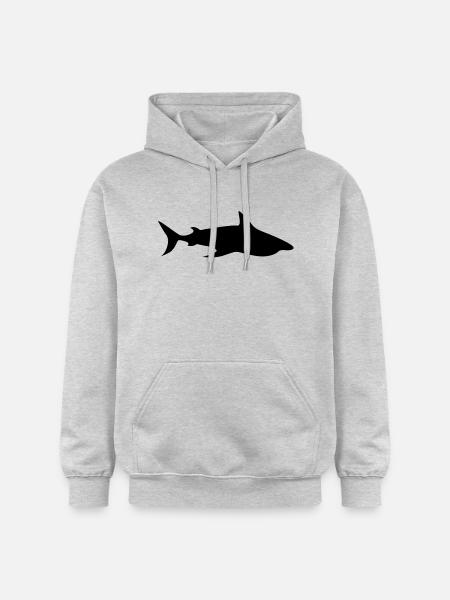 Hai Haifisch - Gildan Unisex Softstyle® Midweight Hoodie - Hellgrau meliert