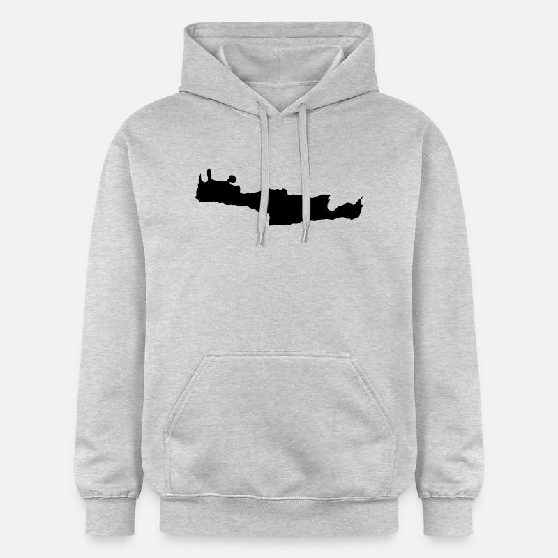 Crète - Sweat à capuche Softstyle® Gildan Unisexe - gris clair chiné