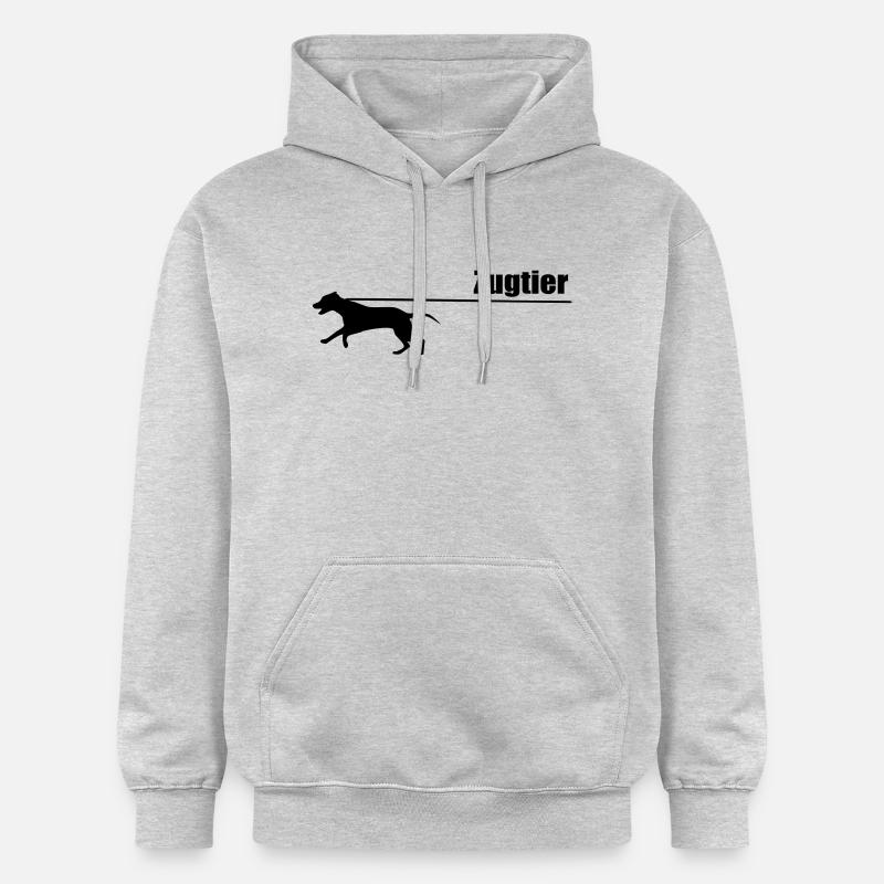 Animal de trait - Sweat à capuche Softstyle® Gildan Unisexe - gris clair chiné