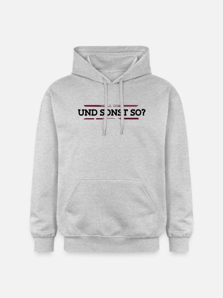Und sonst so? - Gildan Unisex Softstyle® Midweight Hoodie - Hellgrau meliert