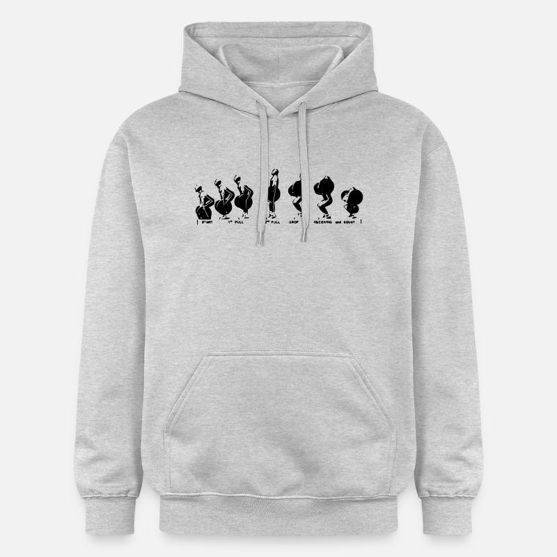 Squat Clean - Sweat à capuche Softstyle® Gildan Unisexe - gris clair chiné