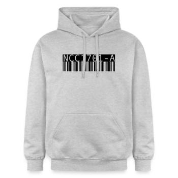 T-Shirt NCC1701-A - Gildan Unisex Softstyle® Midweight Hoodie - Hellgrau meliert - Vorne - Liana (172cm) & Jaron (178cm)