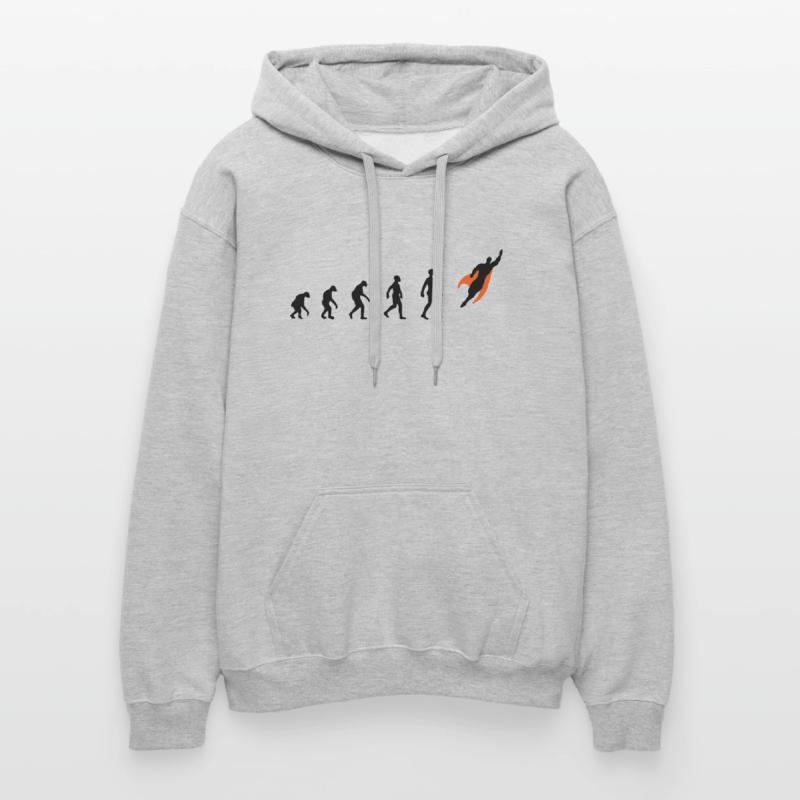 Evolution, super, held, Superhelden, darwin, Gildan Unisex Softstyle® Midweight Hoodie