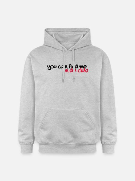in da club - Gildan Unisex Softstyle® Midweight Hoodie - Hellgrau meliert