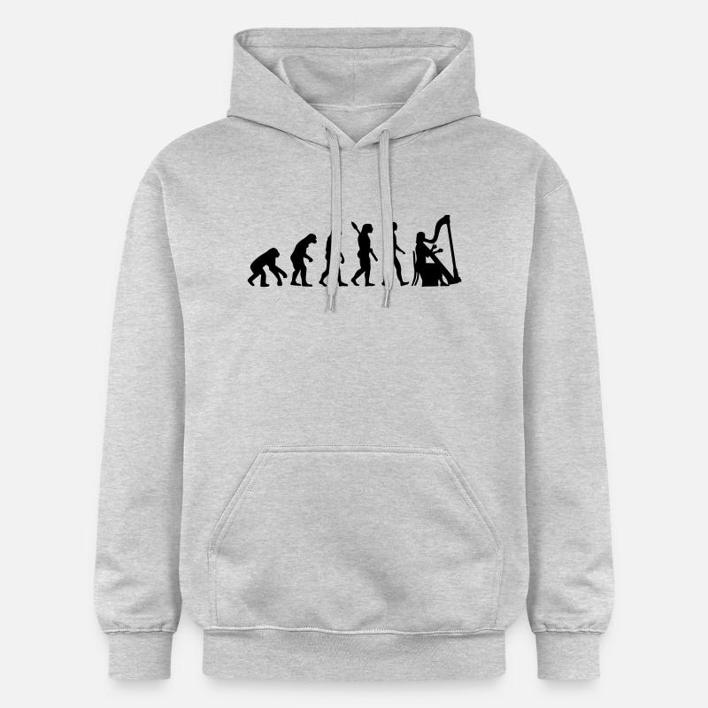 Evolution Harpe - Sweat à capuche Softstyle® Gildan Unisexe - gris clair chiné