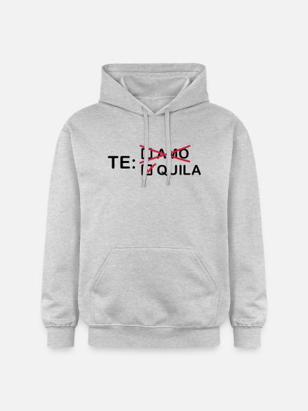 te_amo_quila_2_f2 - Gildan Unisex Softstyle® Midweight Hoodie - Hellgrau meliert