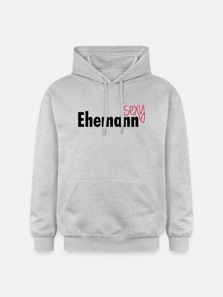 Sexy Ehemann - Gildan Unisex Softstyle® Midweight Hoodie - Hellgrau meliert