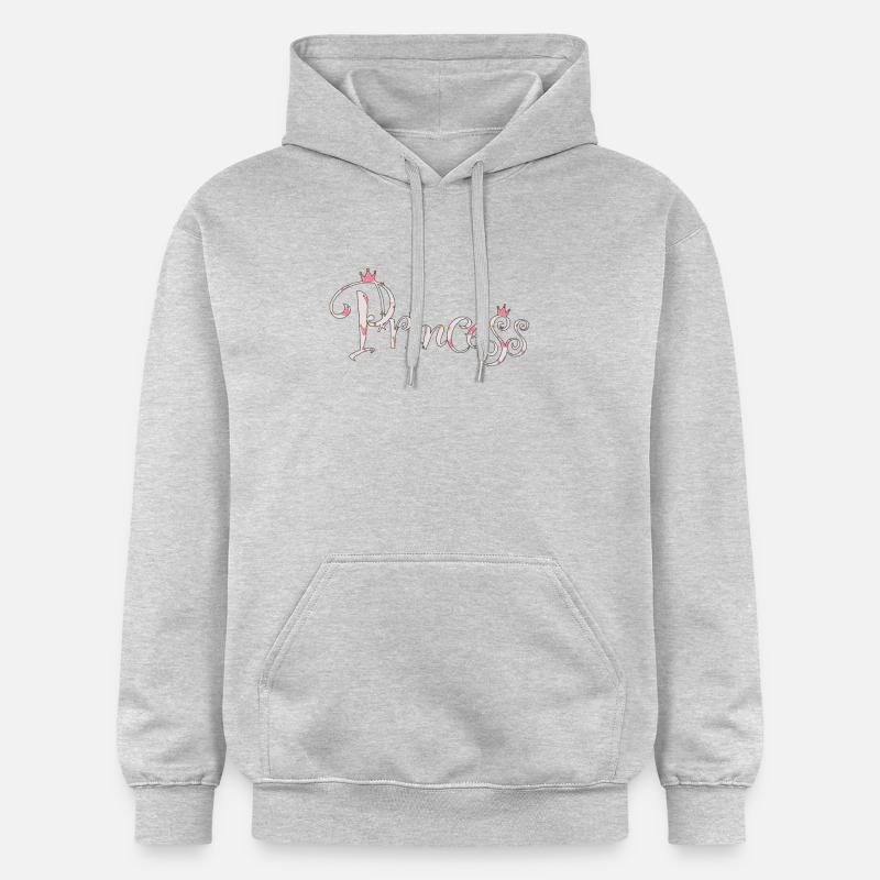 Princesse - Sweat à capuche Softstyle® Gildan Unisexe - gris clair chiné