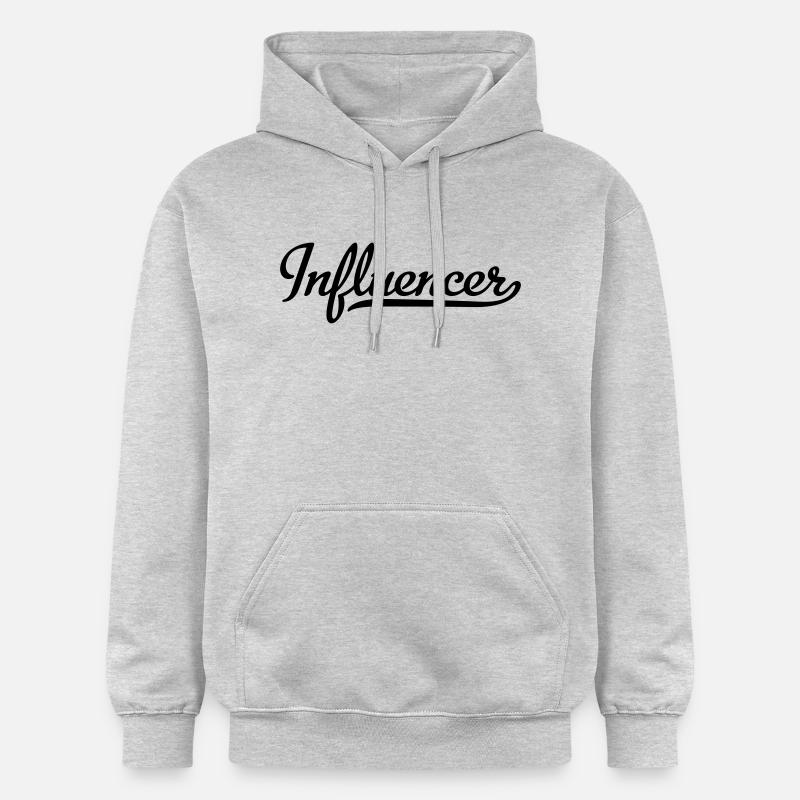 Influenceur - Sweat à capuche Softstyle® Gildan Unisexe - gris clair chiné