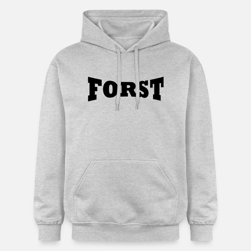 logo forestier - Sweat à capuche Softstyle® Gildan Unisexe - gris clair chiné