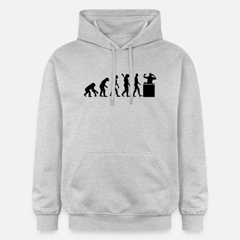 Evolution DJ - Gildan Unisex Softstyle® Midweight Hoodie - light heather grey
