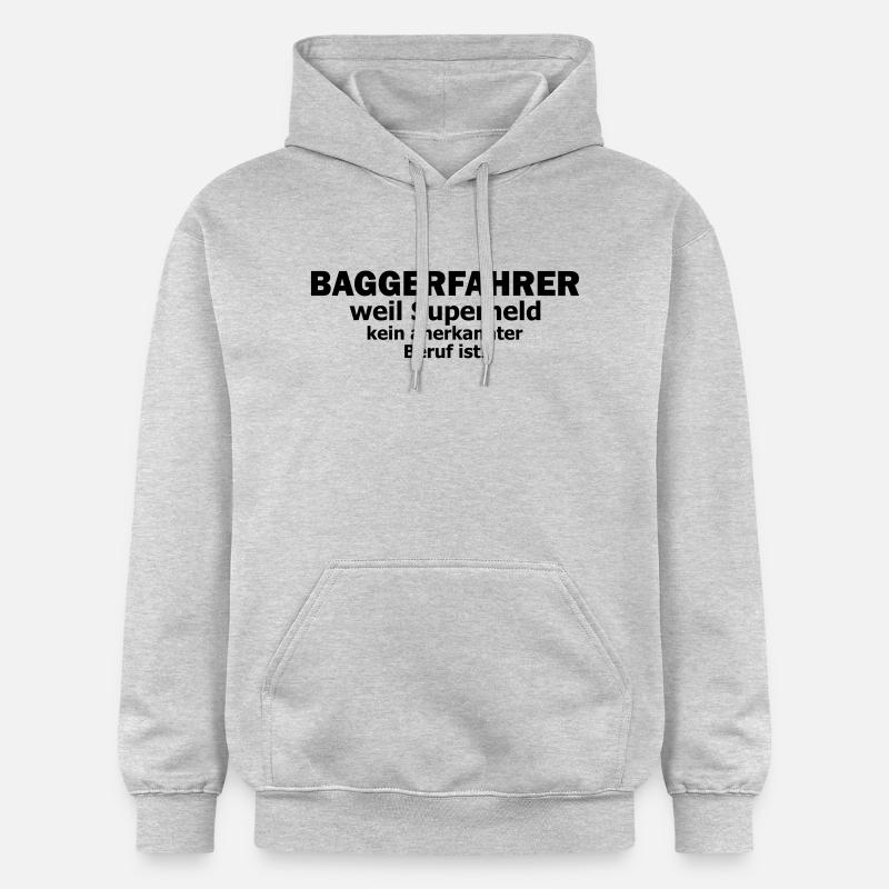 baggerfahrer - Gildan Unisex Softstyle® Midweight Hoodie - Hellgrau meliert