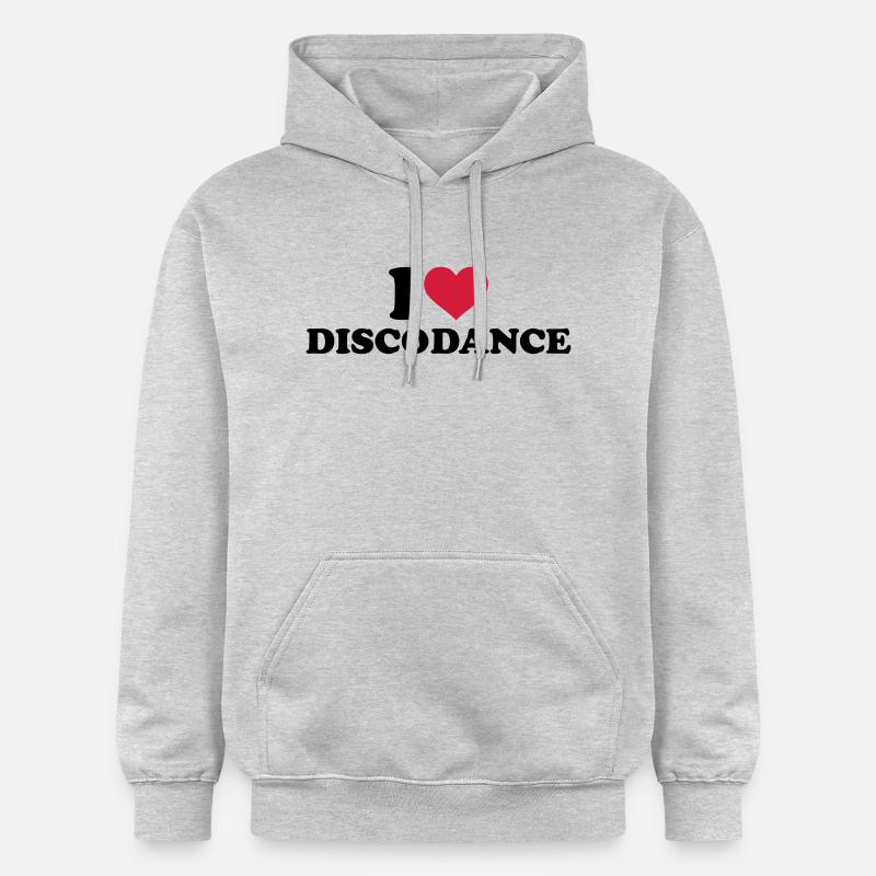 I love Disco dance - Sweat à capuche Softstyle® Gildan Unisexe - gris clair chiné
