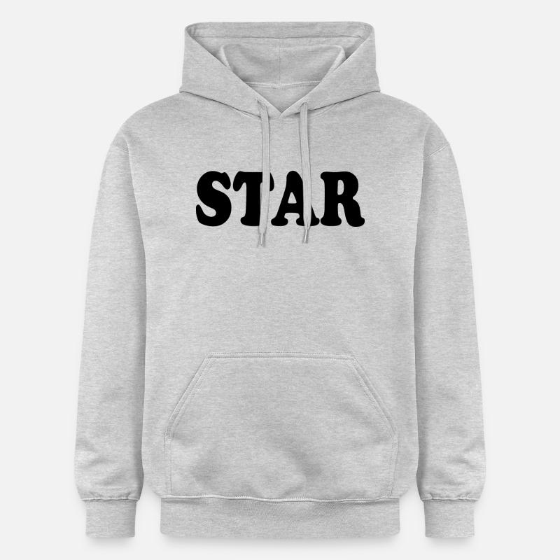 Star - Sweat à capuche Softstyle® Gildan Unisexe - gris clair chiné