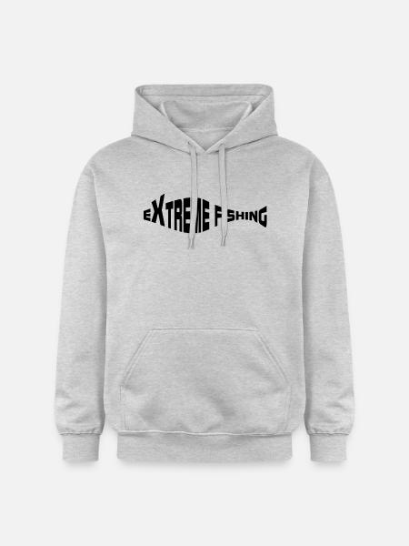 Pêche Pêche Extreme - Sweat à capuche Softstyle® Gildan Unisexe - gris clair chiné