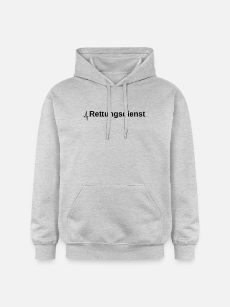 Rettungsdienst - EKG - Gildan Unisex Softstyle® Midweight Hoodie - Hellgrau meliert