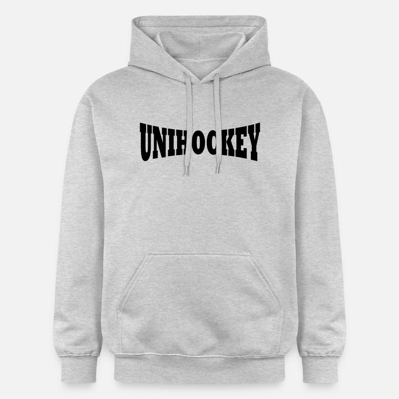 Floorball lettrage - Sweat à capuche Softstyle® Gildan Unisexe - gris clair chiné