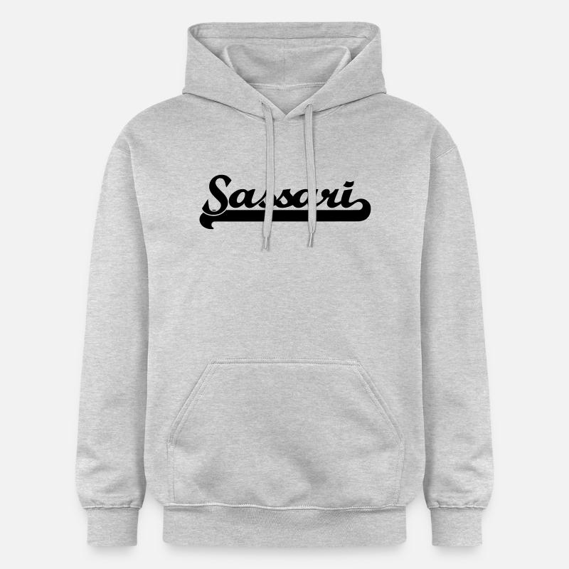 Écrit Sassari - Sweat à capuche Softstyle® Gildan Unisexe - gris clair chiné