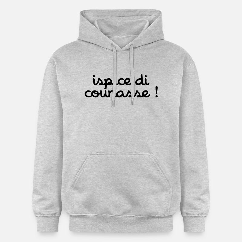 ispice di counasse ! - Sweat à capuche Softstyle® Gildan Unisexe - gris clair chiné