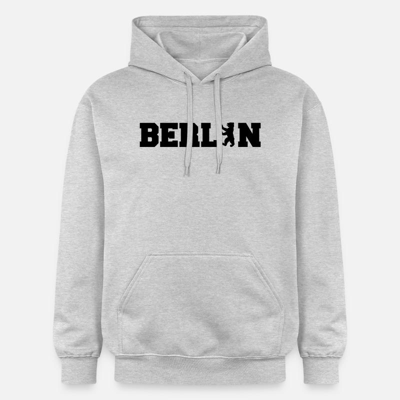 berlin - Sweat à capuche Softstyle® Gildan Unisexe - gris clair chiné