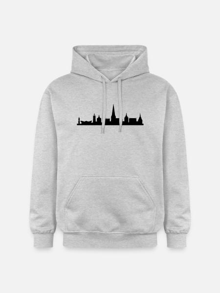 Skyline Rostock - Gildan Unisex Softstyle® Midweight Hoodie - Hellgrau meliert