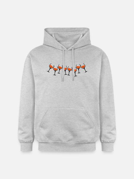 rotwein glaeser - Gildan Unisex Softstyle® Midweight Hoodie - Hellgrau meliert