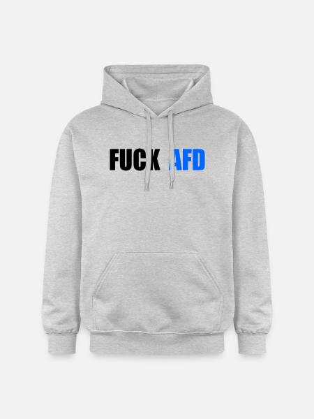 Fuck afd - Gildan Unisex Softstyle® Midweight Hoodie - light heather grey