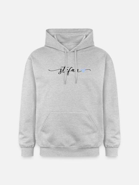 Stefan Name Calligraphy Font - Gildan Unisex Softstyle® Midweight Hoodie - light heather grey